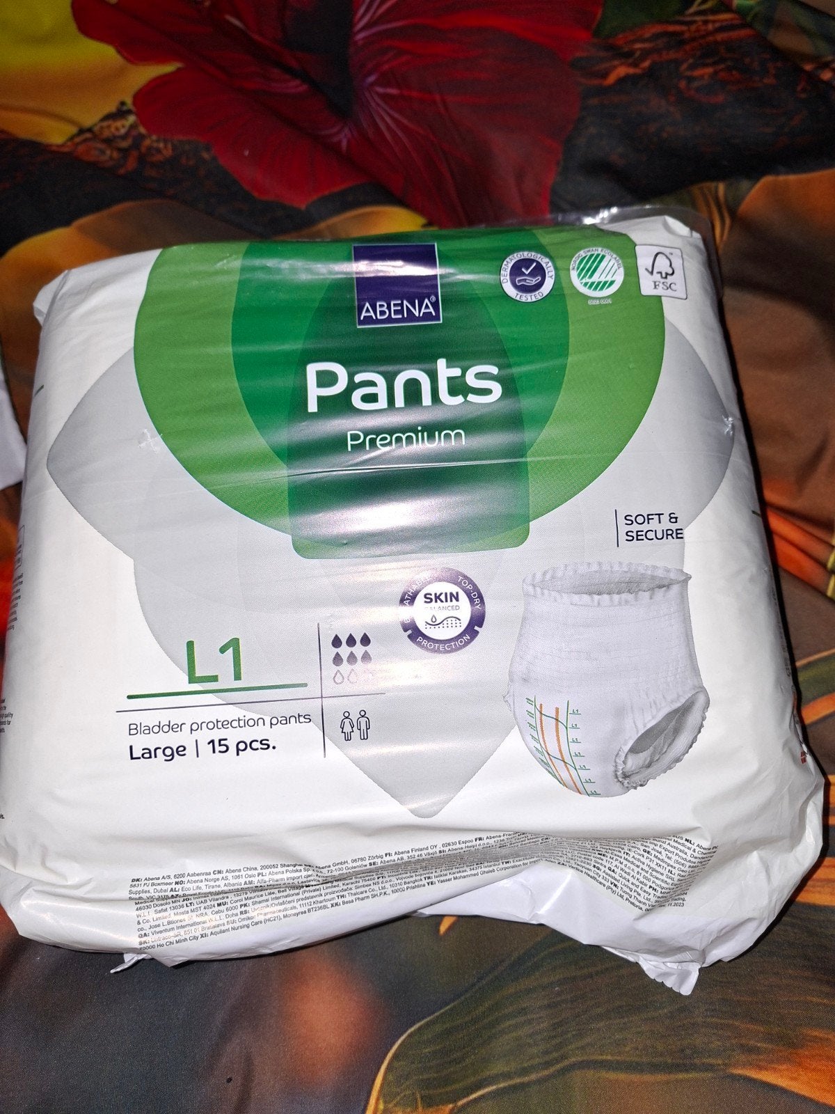 incontinentie pants L 1, Ophalen