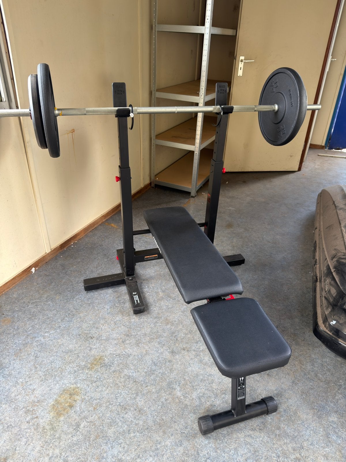 Halterbank met haltersteun, Ophalen, Zo goed als nieuw, Fitnessbank