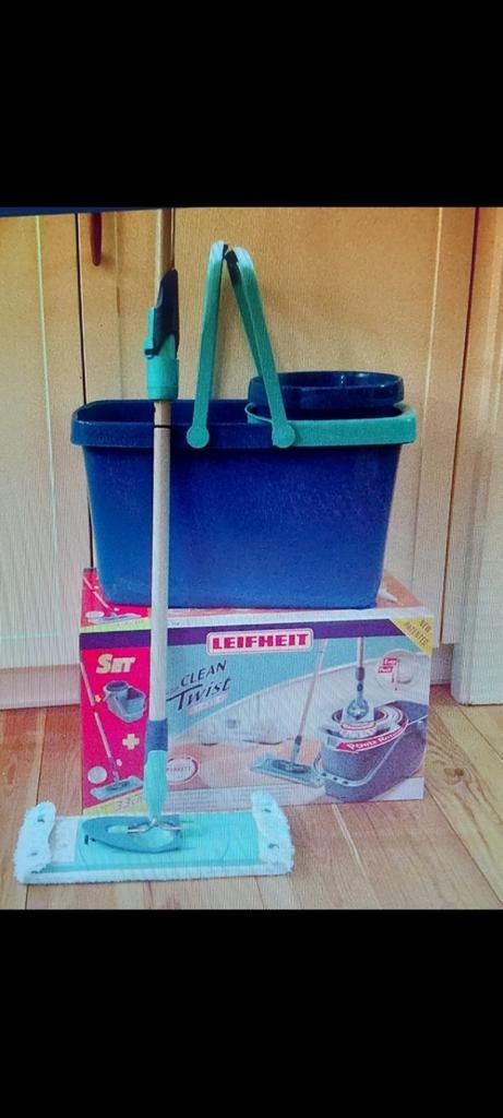 Leifheit Clean Twist Mop en Emmer Set, Ophalen of Verzenden, Mop of Dweil