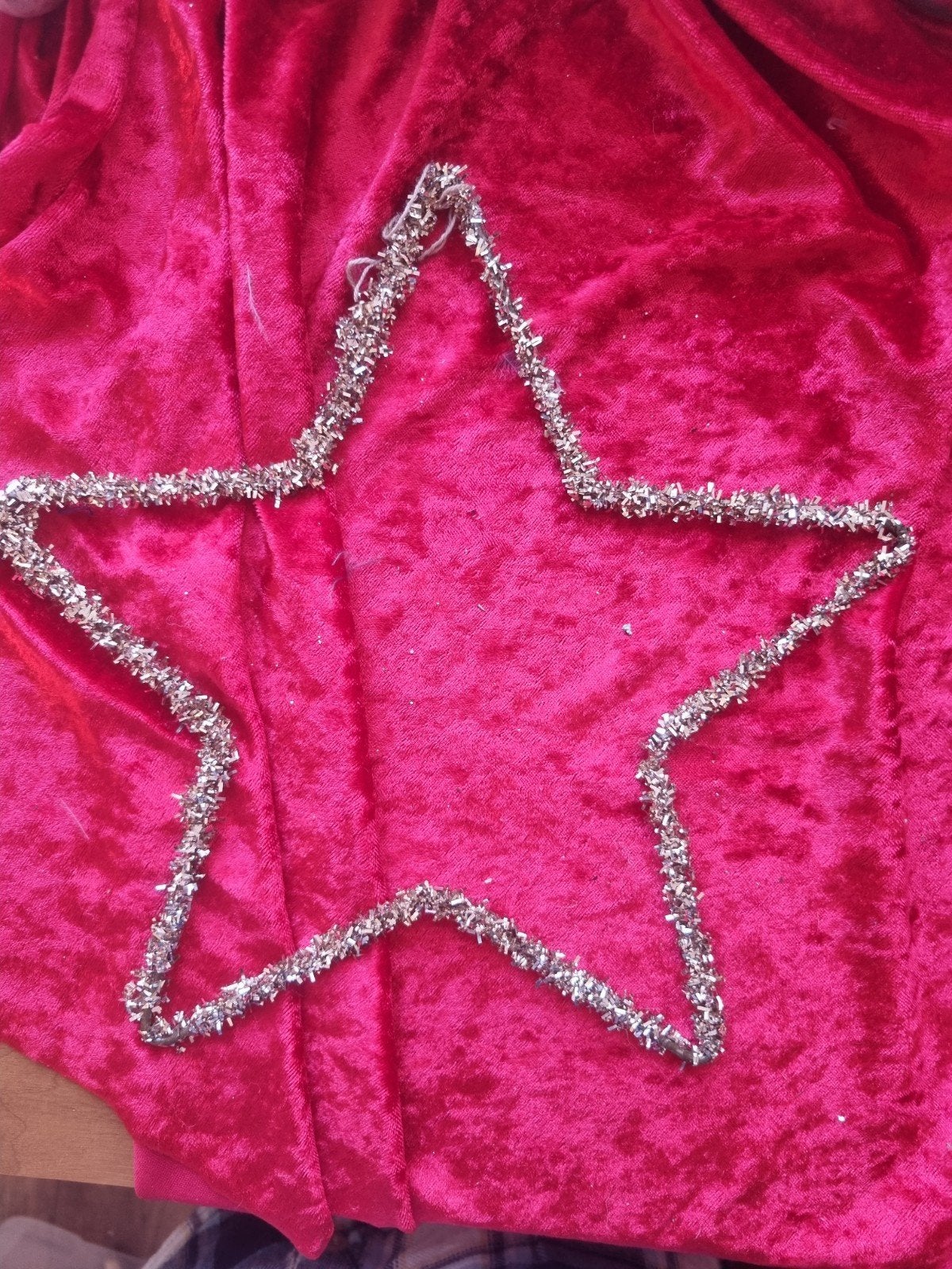 ANTIEKE GROTE TINSEL STER, Ophalen of Verzenden