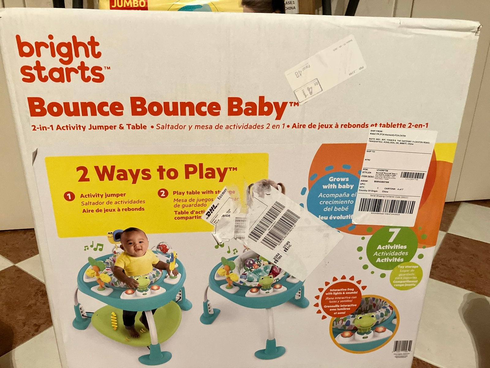 Activiteiten tafel Bright Starts Bounce Bounce Baby, Ophalen of Verzenden, Zo goed als nieuw, Overige typen, Met licht