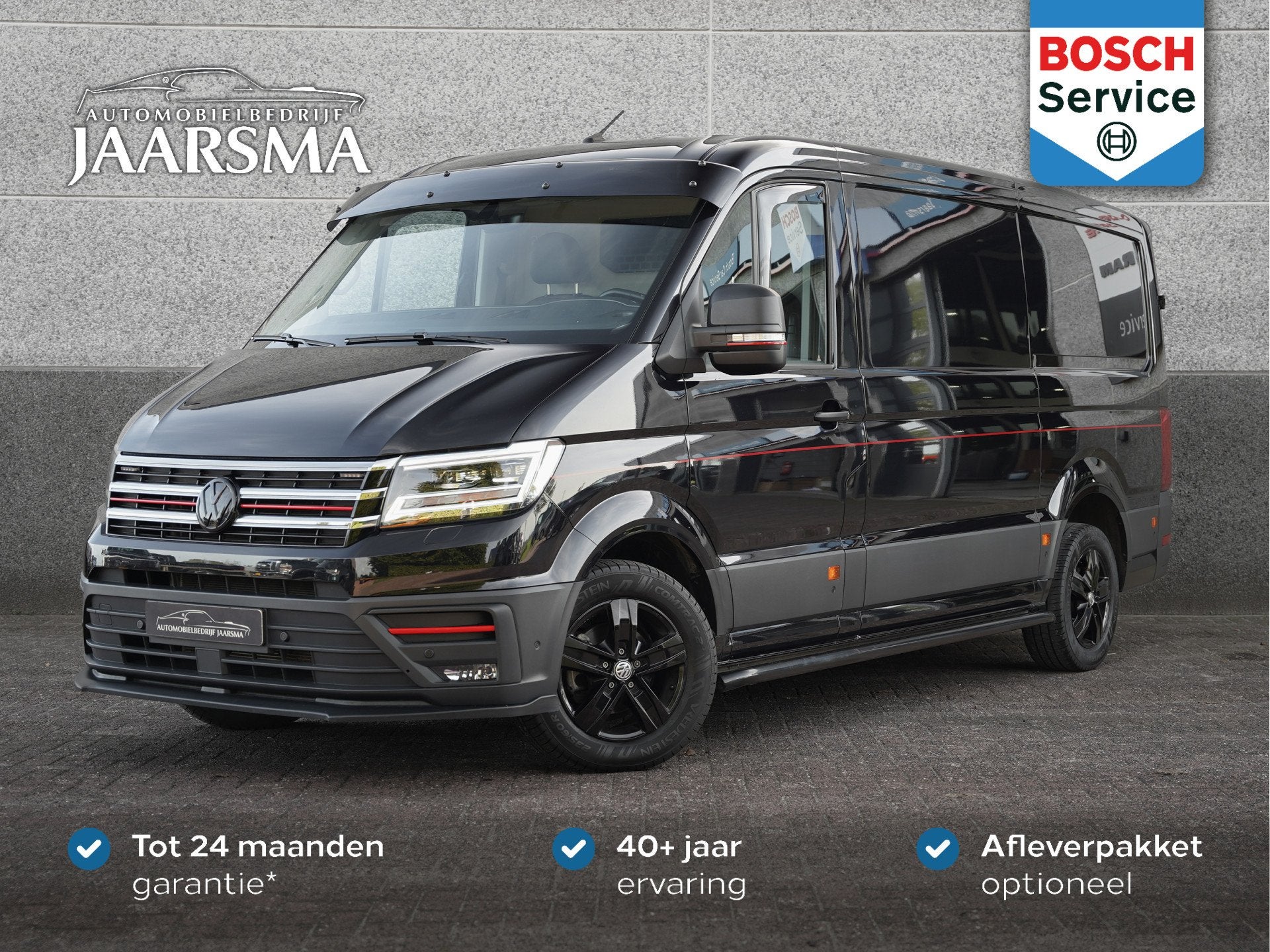 Volkswagen Crafter 35 2.0 TDI L3H2 Exclusive Hero Edition 2x, Gebruikt, 4 cilinders, Volkswagen, Zwart