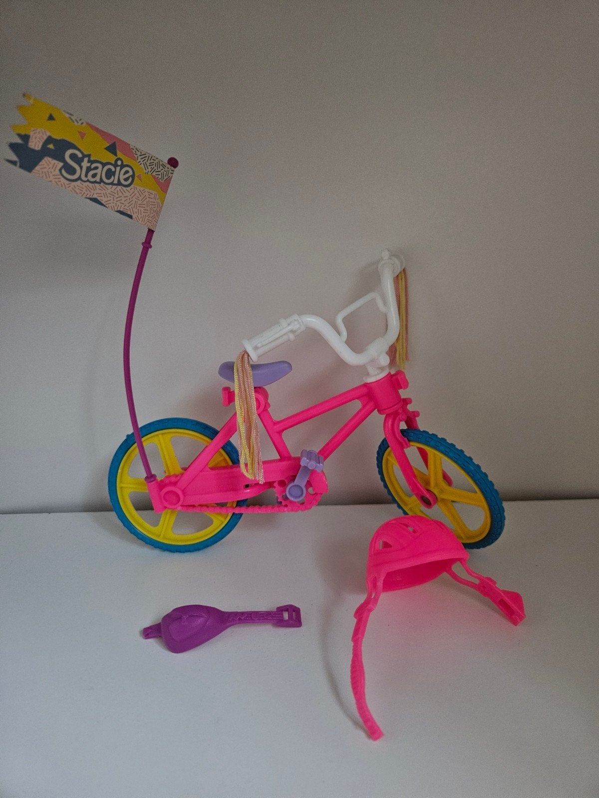 Mattel Barbie Stacie Bike on the Go Fiets 1993, Ophalen of Verzenden, Gebruikt, Barbie