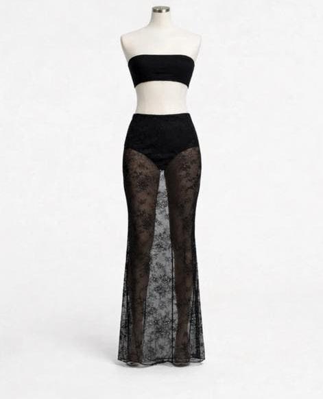 Skims rok lace nieuw L, Ophalen of Verzenden, Zo goed als nieuw, Zwart, Boven de knie