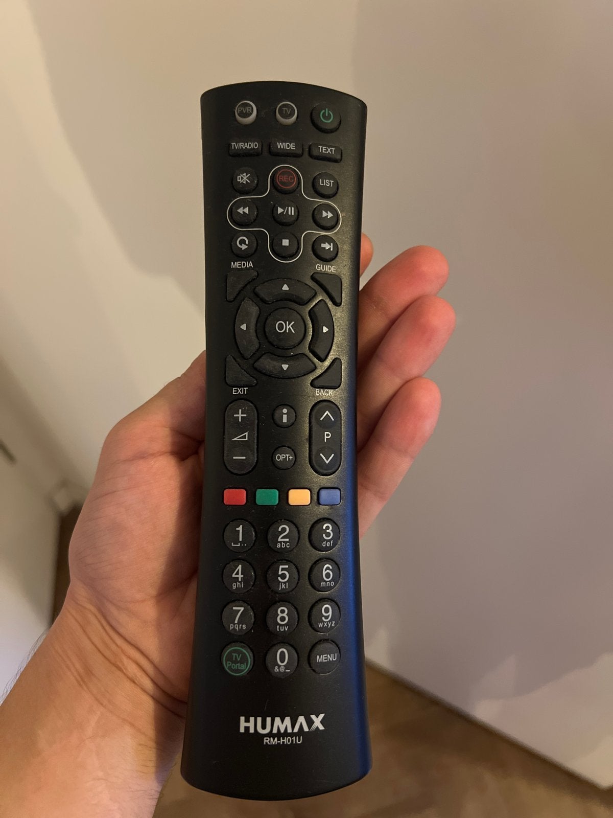 Humax Afstandsbediening RM-H01U - Zo goed als nieuw, Audio, Tv en Foto, Afstandsbedieningen, Ophalen of Verzenden, Zo goed als nieuw
