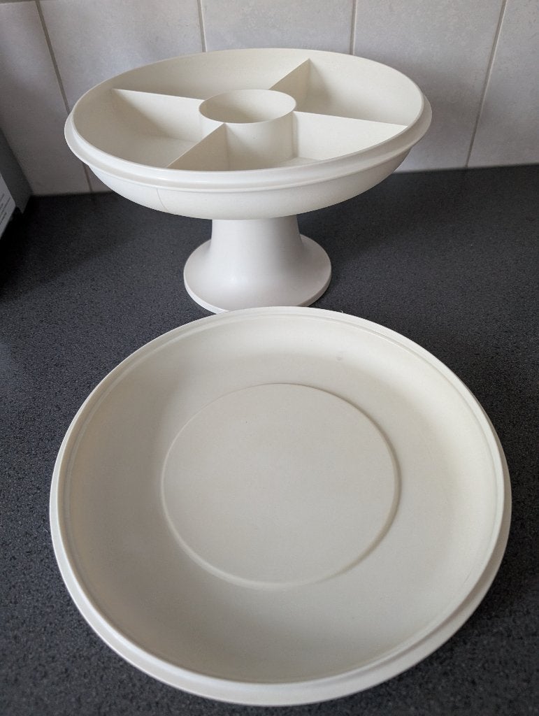 Tupperware seveer/party schaal, Ophalen, Zo goed als nieuw, Schaal