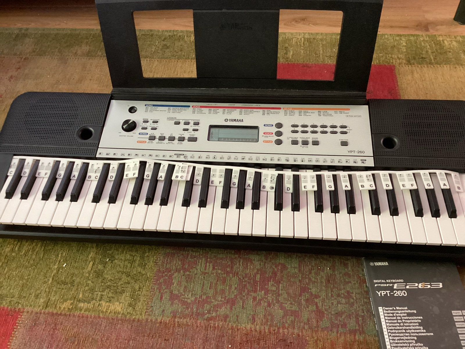 Yamaha Keyboard YPT-260 met boeken en hoes, Muziek en Instrumenten, Ophalen, Gebruikt, 61 toetsen, Yamaha