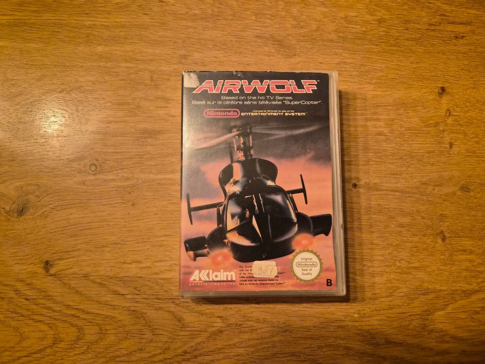 Airwolf - Nintendo NES (8-bit) - Compleet met handleiding, Spelcomputers en Games, Gebruikt, Overige genres, 1 speler, Ophalen of Verzenden