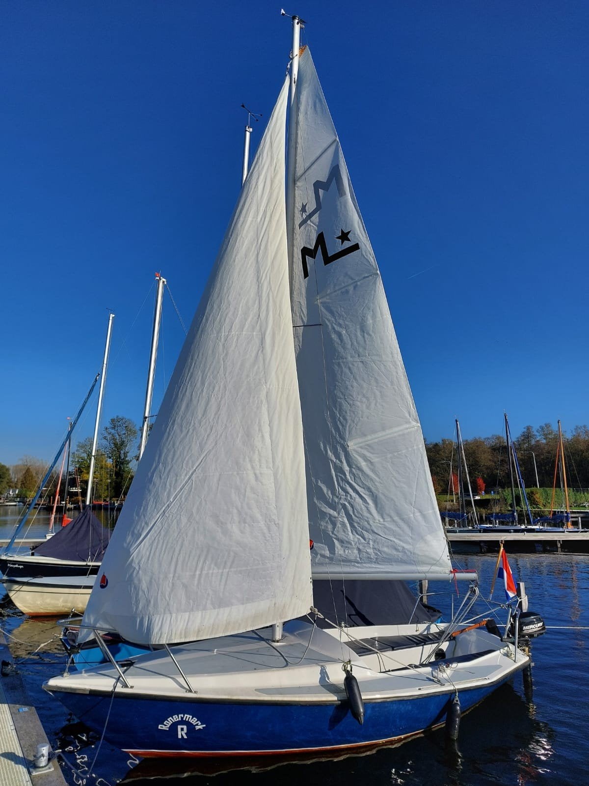 Zeilboot met kajuit kiel bbm 4pk trailer, Ophalen, Overige merken, Gebruikt, 1.00 - 1.50 meter