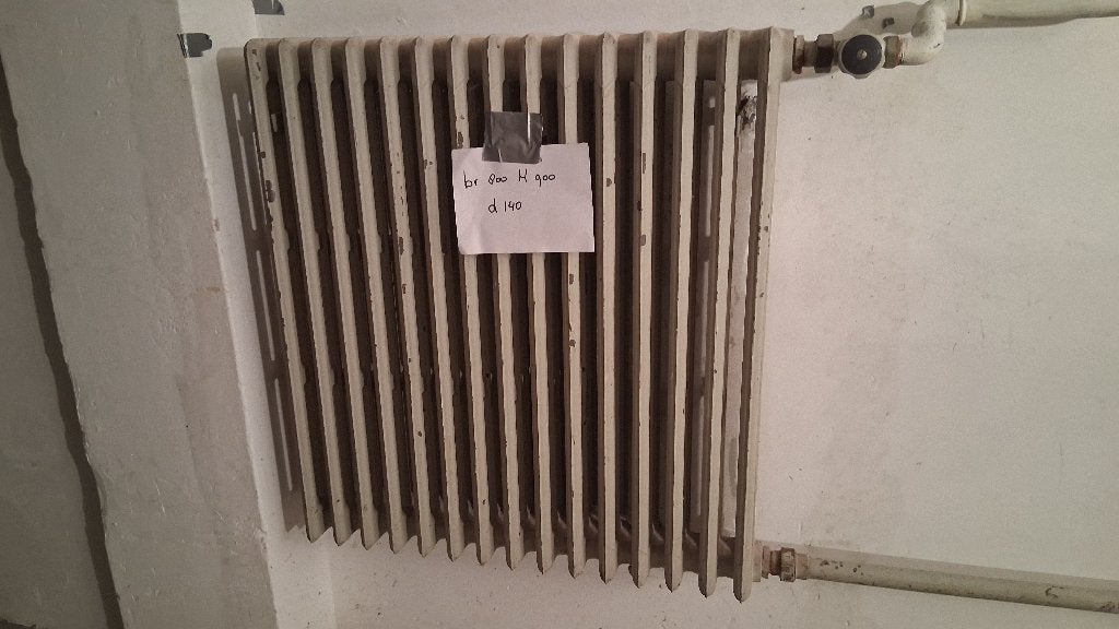 5 Gietijzeren radiatoren  verschillende maten, 30 tot 80 cm, Gebruikt, Radiator, Ophalen of Verzenden