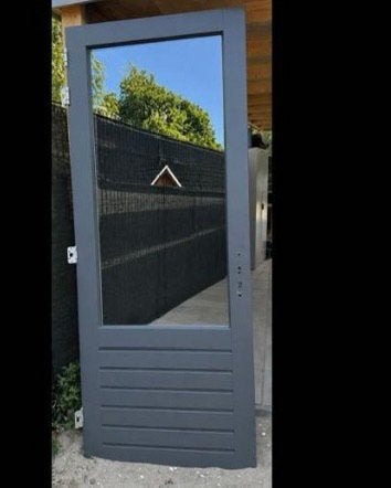 Buitendeur met HR++ glas en 3-puntssluiting, Ophalen, 80 tot 100 cm, 215 cm of meer, Hout