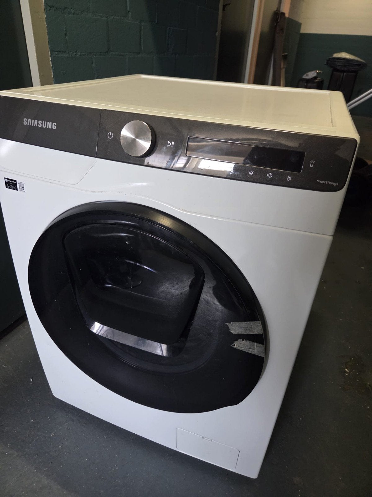 8K GSamsung WD80T554ABT/S2 Wasmachine Werkend, lichte roest, Ophalen, Gebruikt, 1200 tot 1600 toeren, 85 tot 90 cm