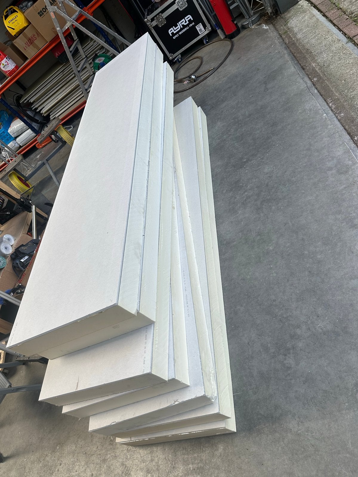 PIR isolatieplaten met gips  10cm 7stuks 6cm 2 stuks, Doe-het-zelf en Verbouw, Isolatie en Afdichting, Gebruikt, Muurisolatie