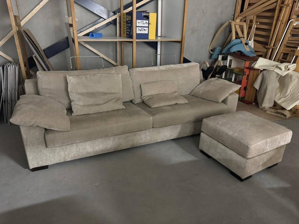 Zitbank Bielefelder Werkstätte grijs, Ophalen, Driepersoons, 75 tot 100 cm, Zo goed als nieuw