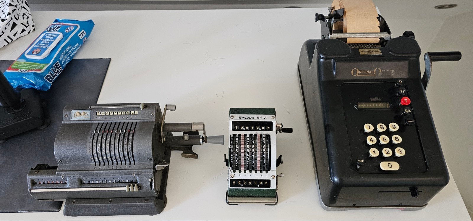 Vintage Rekenmachines Collectie: Original Odhner, Resulta, Antiek en Kunst, Ophalen