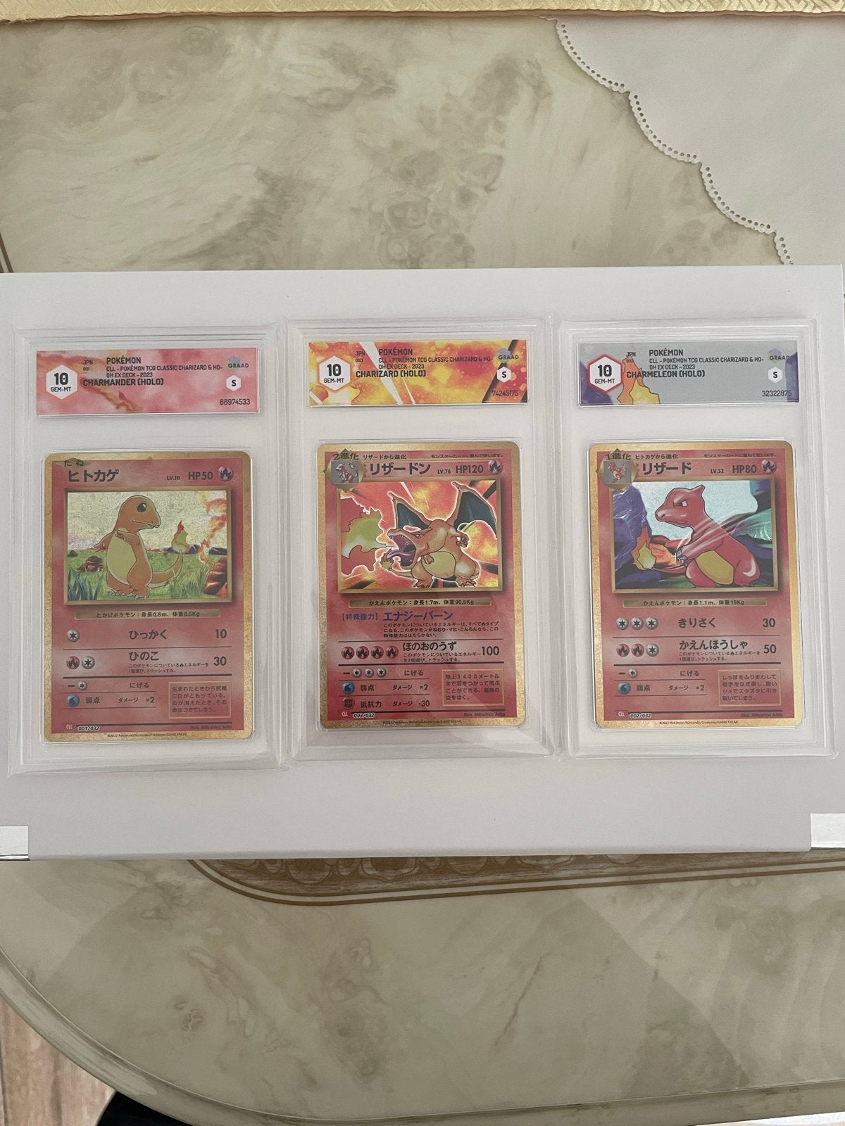 Pokemon Classic Japan Charizard Evolutie Lijn Graad 10 Set, Ophalen of Verzenden, Nieuw, Meerdere kaarten