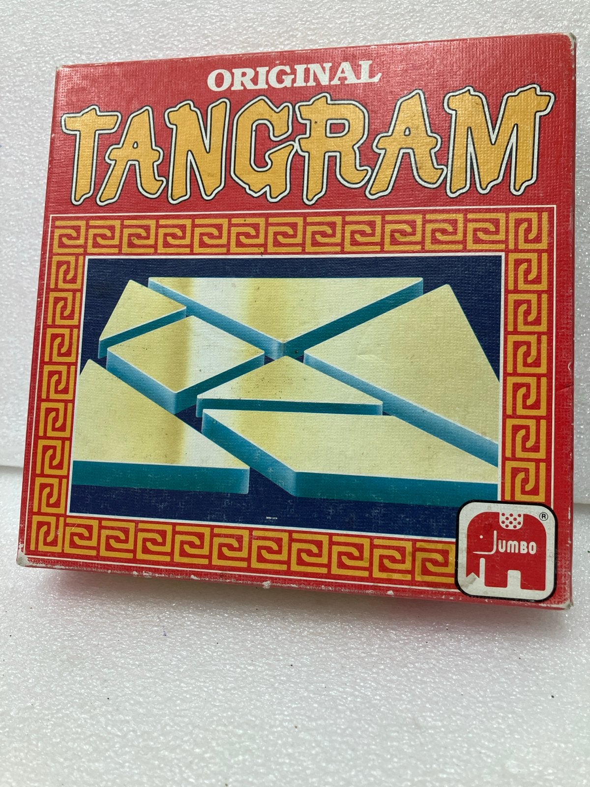 Origineel Tangram Puzzelspel van Jumbo, Ophalen of Verzenden, Zo goed als nieuw, Legpuzzel