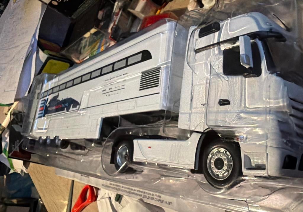 Williams Mercedes Rackjobbing Transport Zonneklep 1:4, Overige merken, F, Ophalen of Verzenden, Zo goed als nieuw