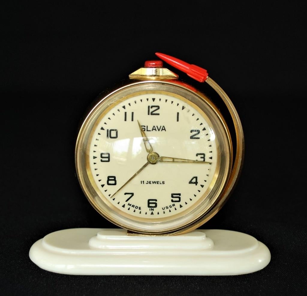Raket van Gagarin die om de wereld vliegt Space age Klok, Ophalen of Verzenden