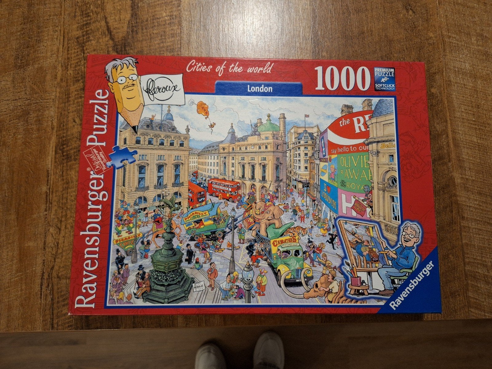puzzel Fleroux Londen 1000 stukjes, Ophalen of Verzenden, 500 t/m 1500 stukjes, Legpuzzel