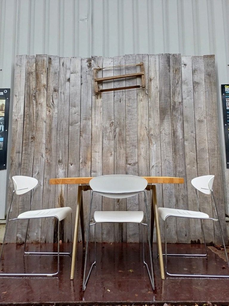 Vds Sari Designstoel ( 66 op voorraad), Huis en Inrichting, Vds Sari Designstoel – witte kuip, Gebruikt, Verzenden, Wit
