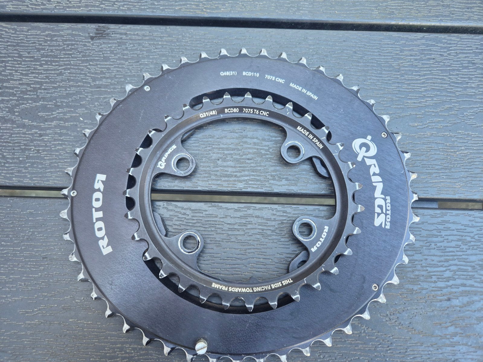 Rotor Qrings Shimano GRX Gravel kettingbladen 48/31t, Ophalen of Verzenden, Zo goed als nieuw, Gravelbike, Derailleur of Ketting