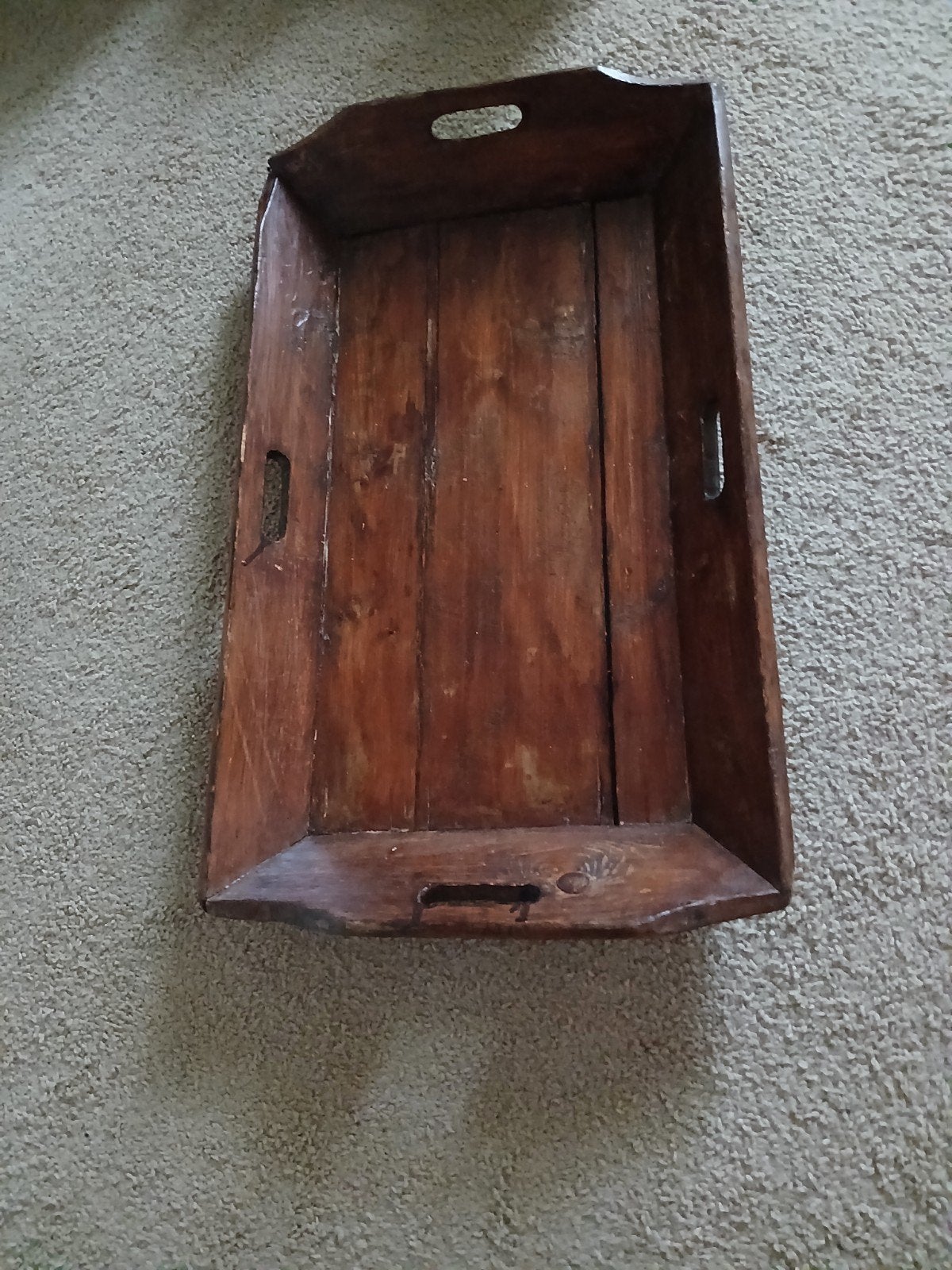 oude houten  mangelbak 66 x 39 cm, Ophalen of Verzenden
