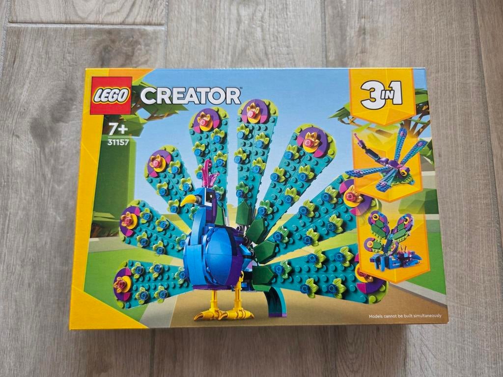 LEGO Creator 3in1 Fantasie Pauw 31157 Nieuw in doos, Lego, Nieuw, Ophalen of Verzenden, Ongeopend/sealed
