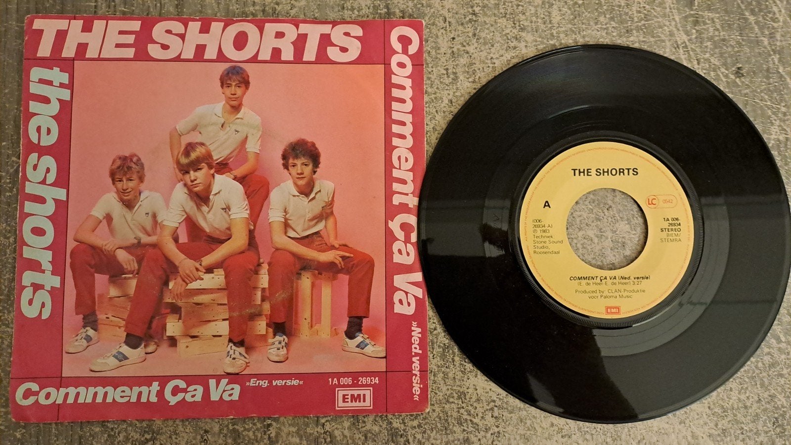 The shorts - comment ca va, Gebruikt, 7 inch, Single, Nederlandstalig