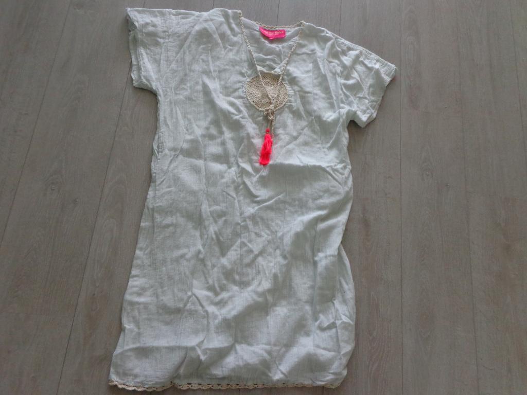 lichtblauwe damestuniek/jurk van Place du Soleil, maat M, Kleding | Dames, Maat 38/40 (M), Blauw, Ophalen of Verzenden, Knielengte