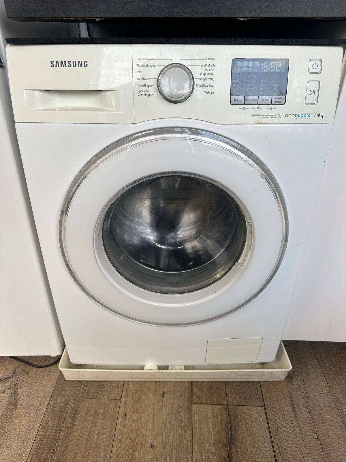 Samsung EcoBubble 7.0kg Wasmachine - Voorlader, Witgoed en Apparatuur, Ophalen, Gebruikt, Voorlader, Kort programma