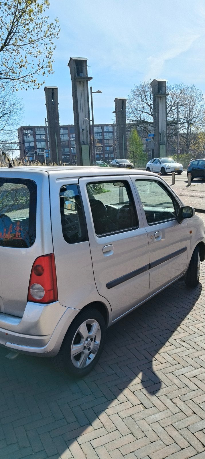 Opel Agila 1.2 I 16V 2004 Grijs, Auto's, Voorwielaandrijving, Origineel Nederlands, Handgeschakeld, Particulier