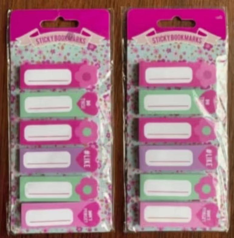 2x sticky bookmarks plakblaadjes do this! #like don't forget, Ophalen of Verzenden, Nieuw