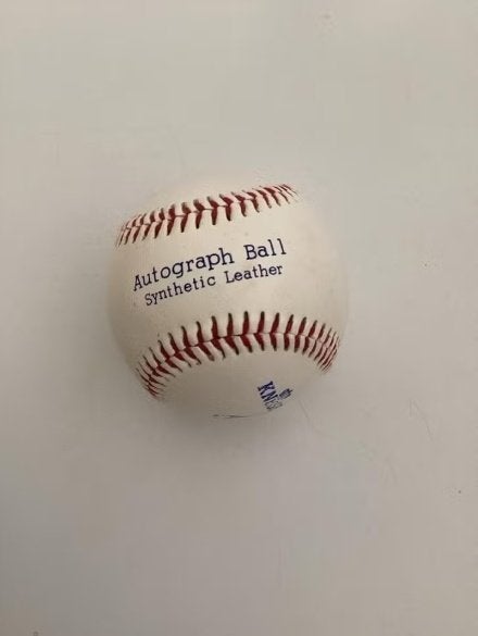 Honkbal Autograph Ball - Synthetisch Leer, Ophalen of Verzenden, Zo goed als nieuw, Honkbal, Bal