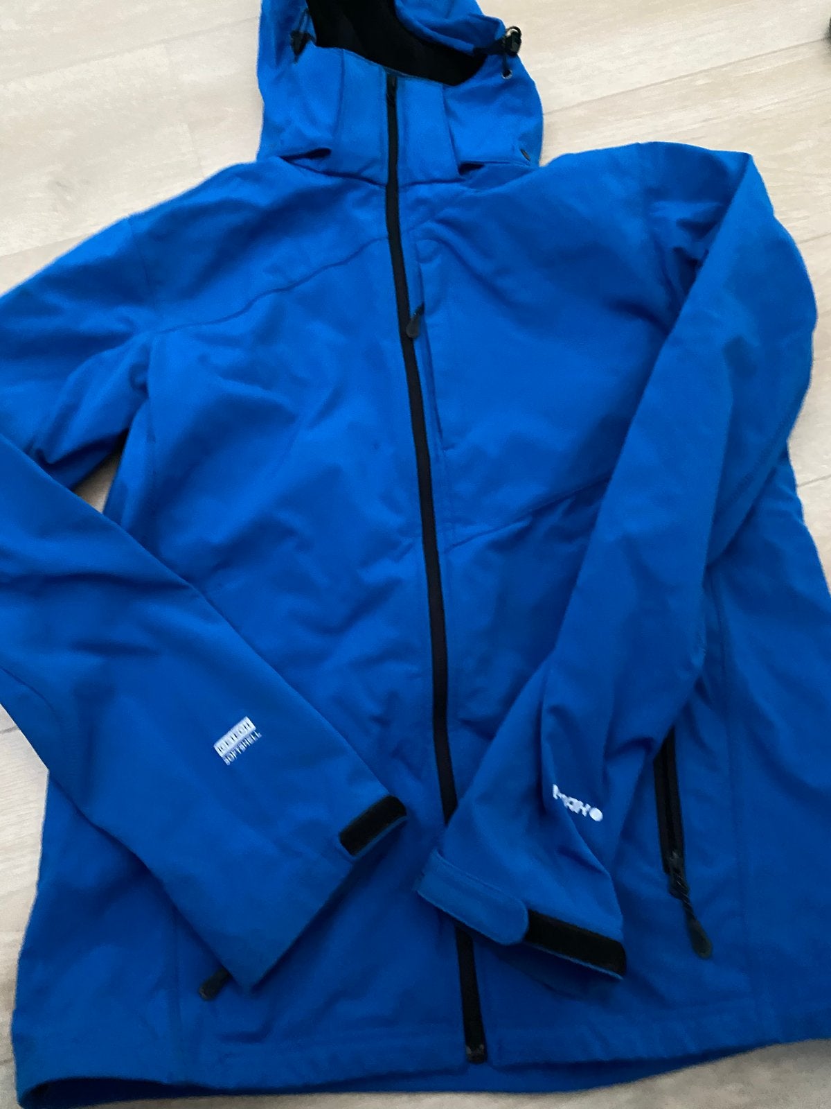 Blauwe softshell jas - Maat M, Kleding | Dames, Jassen | Zomer, Ophalen of Verzenden, Zo goed als nieuw, Maat 38/40 (M), Blauw