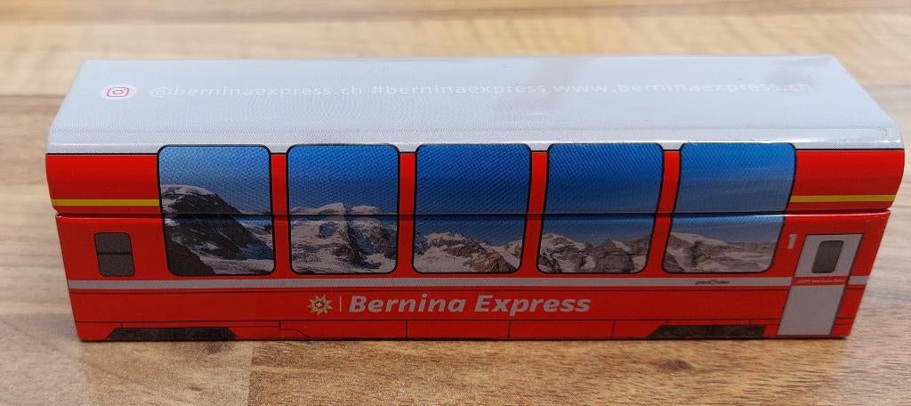 ZWITSERLAND BERNINA EXPRESS.GRAPPIG MINI BLIKJE., Verzamelen, Ophalen of Verzenden, Gebruikt, Overige, Overige merken