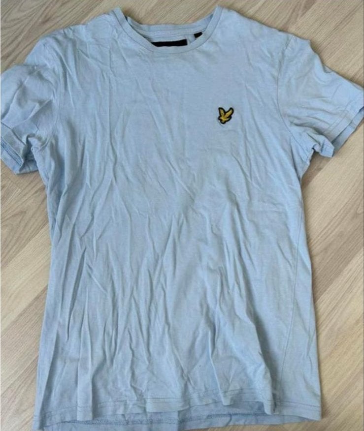 Lyle & Scott T-shirt - Lichtblauw - Maat S, Kleding | Heren, Ophalen of Verzenden, Zo goed als nieuw, Maat 46 (S) of kleiner, Blauw