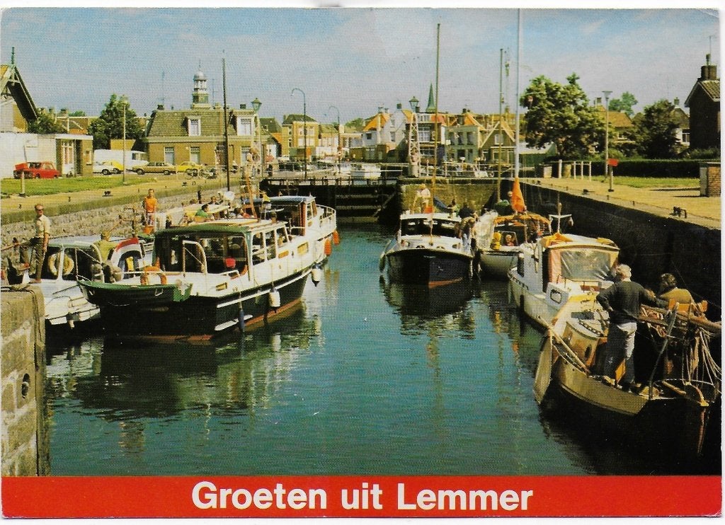 Lemmer Gelopen Ansichtkaart ( B4671 ), Ophalen of Verzenden, 1980 tot heden, Gelopen, Friesland