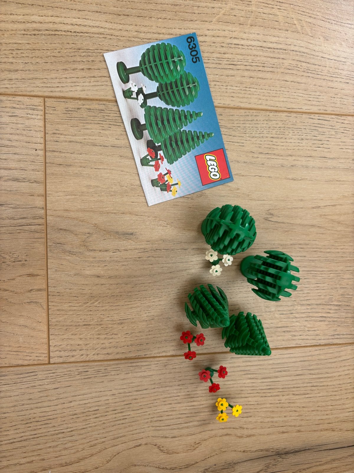 9955) Lego Bomen en Bloemen Set 6305 - Vintage, Gebruikt, Overige thema's, Lego, Ophalen of Verzenden