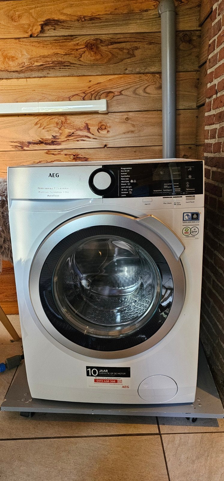 AEG 7000 wasmachine – 9 kg / 1600 toeren – voor reparatie, Witgoed en Apparatuur, Ophalen, 1600 toeren of meer, 85 tot 90 cm