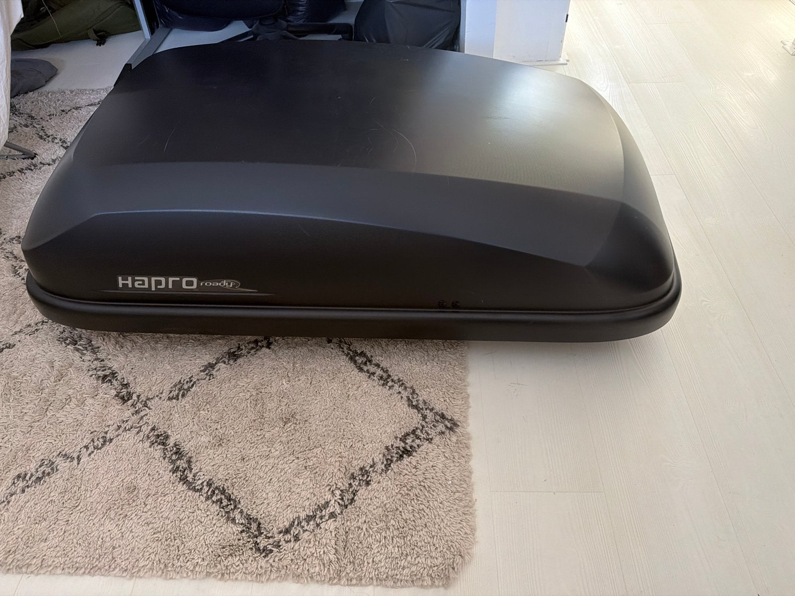 Hapro Roady 420 Dakkoffer met Green Valley Dakdragers, Ophalen, Gebruikt