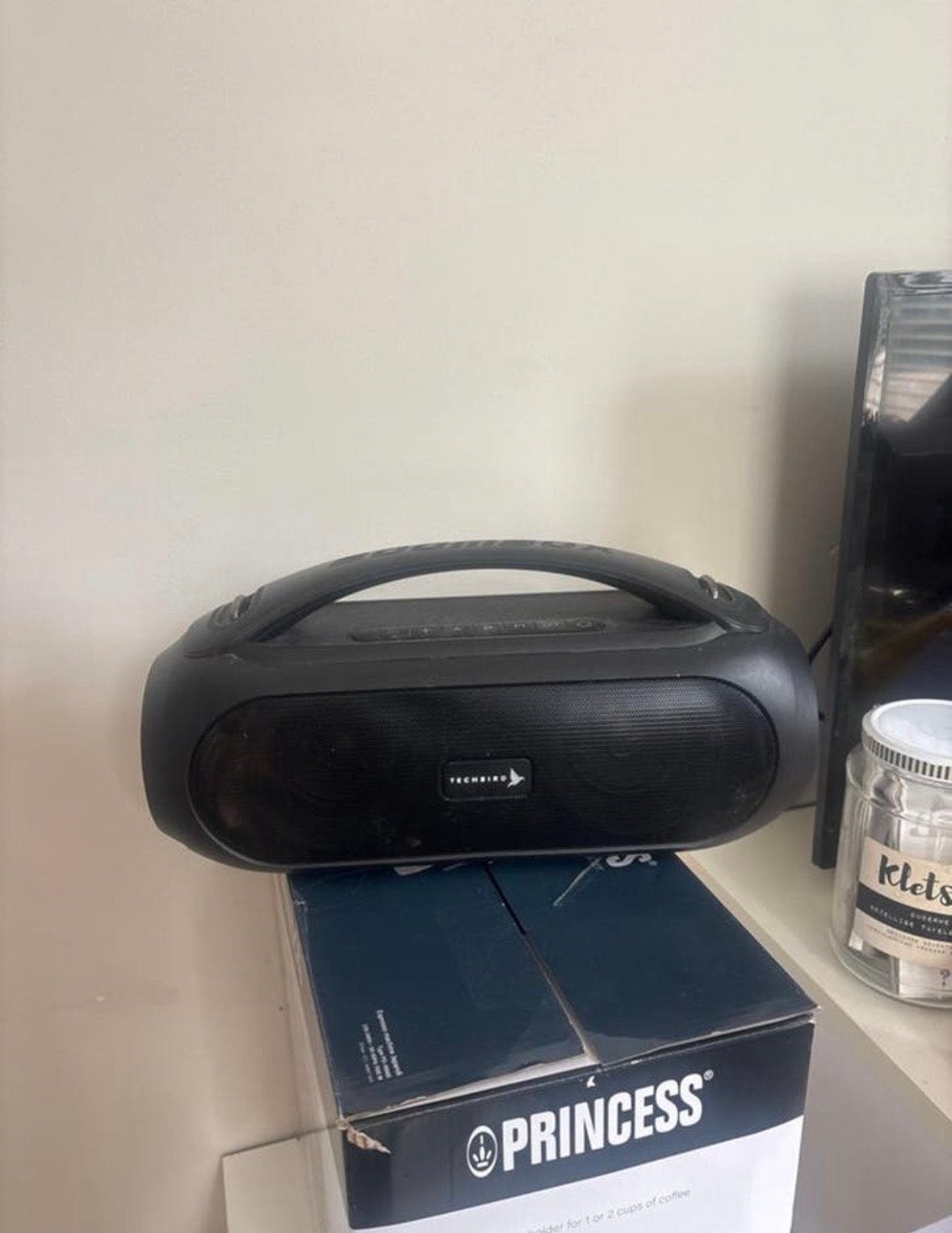 Techbird Boombox - Gebruikt, werkt, met lampjes, Audio, Tv en Foto, Luidsprekers, Overige merken, Gebruikt, Overige typen, Ophalen of Verzenden