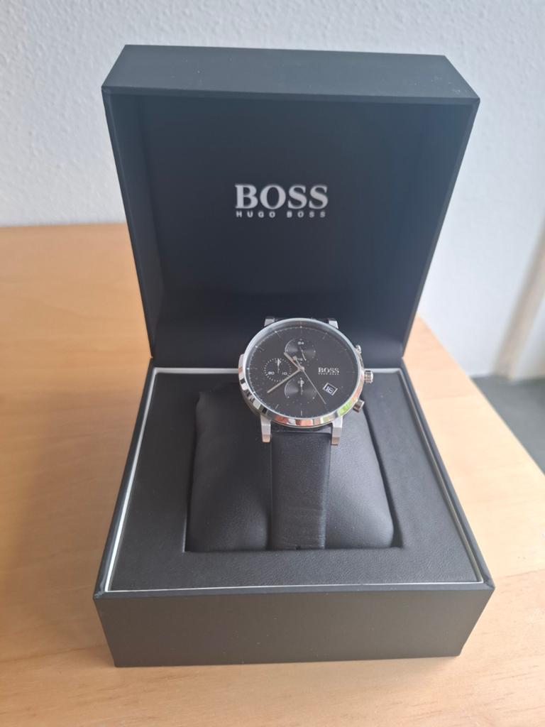 BOSS Hugo Boss horloge, Ophalen of Verzenden, Leer, Overige merken