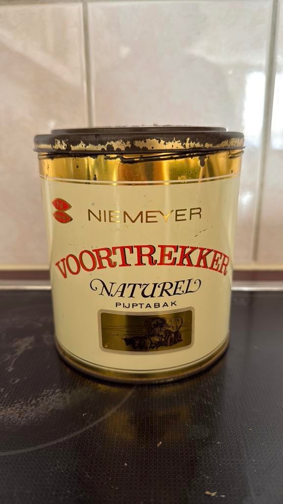 Opbergblik Naturel pijptabak Niemeyer 200 gram, Verzamelen, Blikken, Ophalen, Gebruikt