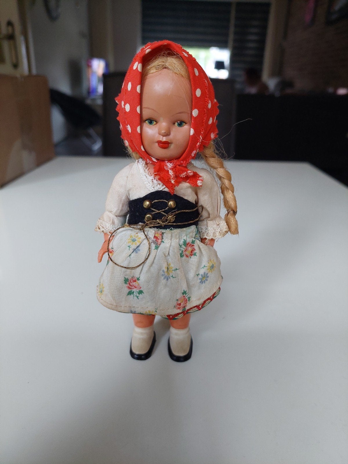 Vintage Celluloid Dans Poppetje Jaren '50 - Werkt Perfect, Verzamelen, Ophalen of Verzenden, Gebruikt, Pop