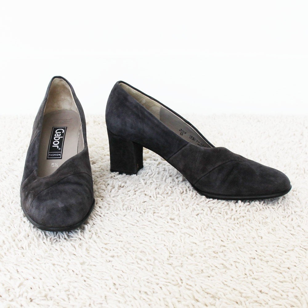 Mooie Suede Gabor Pumps - 31 (Maat 5½/38½) € 45,-, Overige kleuren, Gabor, Ophalen of Verzenden, Zo goed als nieuw