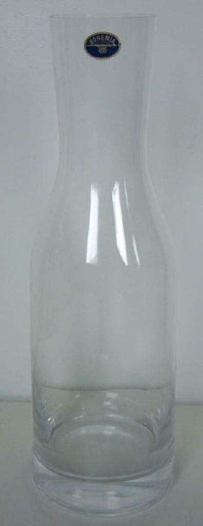 BOHEMIA Vaas Karaf Rozenvaas Bloemenvaas, Ophalen of Verzenden, Zo goed als nieuw, Overige kleuren, Glas