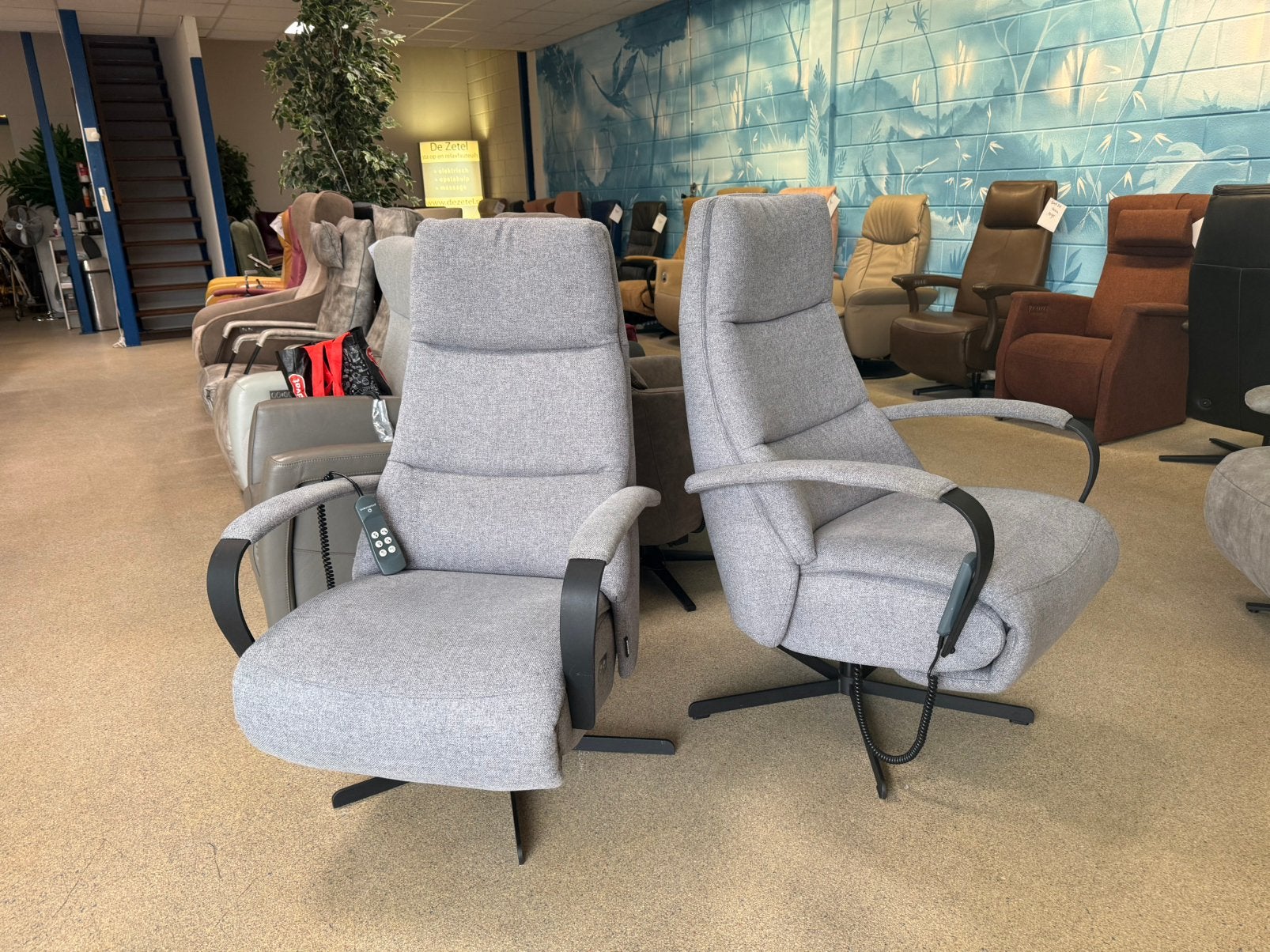 Prominent set relaxfauteuils relax stoel accu gratis bezorgd, Verzenden, Zo goed als nieuw, Ruim 100 A merken in slle kleuren en maten