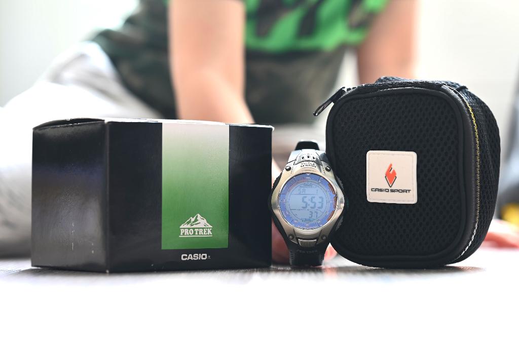 Casio Pro Trek PRG-70 horloge - triple sensor, Casio, Kunststof, Gebruikt, Polshorloge