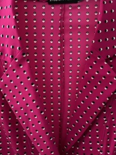 Studio Anneloes jasje roze - zwart witte stip XL travelstof, Studio Anneloes, Verzenden, Maat 46/48 (XL) of groter, Zo goed als nieuw